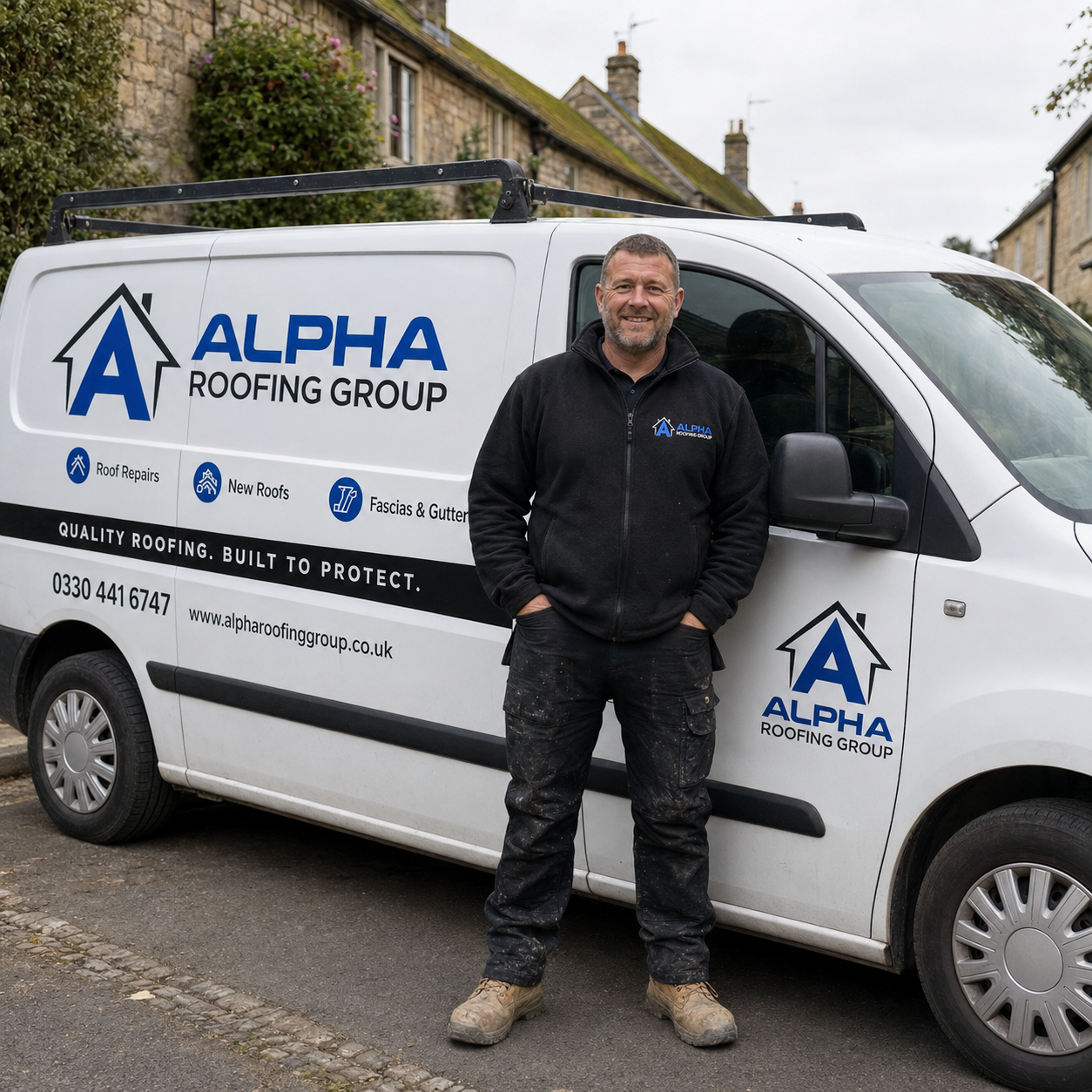 John Saunders, owner of Alpha Roofing