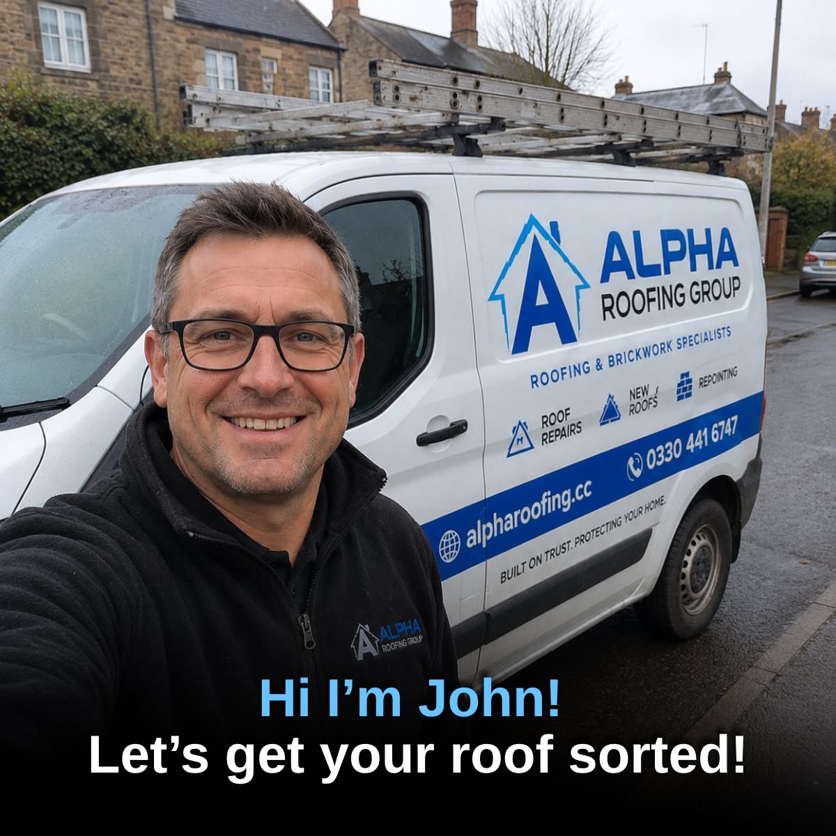 John Saunders, owner of Alpha Roofing